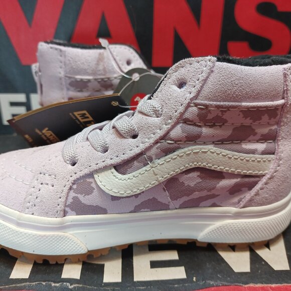 Vans Toddler Size 6.5 Sk8 Hi MTE-1 Zip/Lace Orchid Ice/Leopard VN0A5HZZ6H9 - Picture 10 of 12